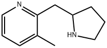 3-METHYL-2-(2-PYRROLIDINYLMETHYL)PYRIDINE Struktur