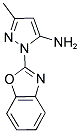 2-BENZOOXAZOL-2-YL-5-METHYL-2H-PYRAZOL-3-YLAMINE Struktur