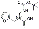 (S)-2-(TERT-BUTOXYCARBONYLAMINO-METHYL)-3-FURAN-2-YL-PROPIONIC ACID Struktur