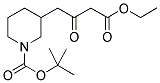 TERT-BUTYL 3-(3-(ETHOXYCARBONYL)-2-OXOPROPYL)PIPERIDINE-1-CARBOXYLATE Struktur