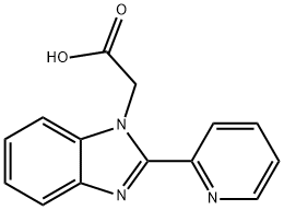 (2-PYRIDIN-2-YL-BENZOIMIDAZOL-1-YL)-ACETIC ACID Struktur