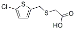 [[(5-CHLOROTHIEN-2-YL)METHYL]THIO]ACETIC ACID Struktur