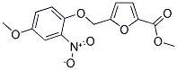 METHYL 5-[(4-METHOXY-2-NITROPHENOXY)METHYL]-2-FUROATE Struktur