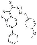 N'-[(1E)-(4-METHOXYPHENYL)METHYLENE]-6-PHENYL-5H-[1,2,3]TRIAZOLO[5,1-B][1,3,4]THIADIAZINE-3-CARBOTHIOHYDRAZIDE Struktur