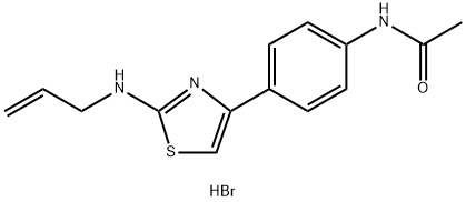 N-(4-(4-(PROP-2-ENYLAMINO)-3,5-THIAZOLYL)PHENYL)ETHANAMIDE, BROMIDE Struktur