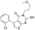 5-(2-CHLOROPHENYL)-2-MERCAPTO-3-(3-METHOXYPROPYL)THIENO[2,3-D]PYRIMIDIN-4(3H)-ONE Struktur