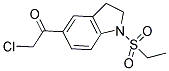 2-CHLORO-1-[1-(ETHYLSULFONYL)-2,3-DIHYDRO-1H-INDOL-5-YL]ETHANONE Struktur