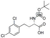 (S)-2-TERT-BUTOXYCARBONYLAMINO-4-(2,4-DICHLORO-PHENYL)-BUTYRIC ACID Struktur