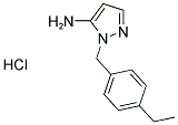 1-(4-ETHYLBENZYL)-1H-PYRAZOL-5-AMINE HYDROCHLORIDE Struktur