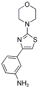 3-(2-MORPHOLIN-4-YL-1,3-THIAZOL-4-YL)ANILINE Struktur