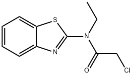 N-1,3-BENZOTHIAZOL-2-YL-2-CHLORO-N-ETHYLACETAMIDE Struktur