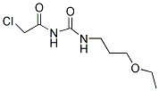 2-CHLORO-N-[[(3-ETHOXYPROPYL)AMINO]CARBONYL]ACETAMIDE Struktur