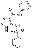 N-(3-METHYLPHENYL)-5-{[(4-METHYLPHENYL)SULFONYL]AMINO}-1H-1,2,3-TRIAZOLE-4-CARBOXAMIDE