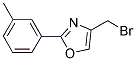 4-BROMOMETHYL-2-M-TOLYL-OXAZOLE Struktur