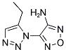 3-AMINE-4-(5-ETHYL-1H-1,2,3-TRIAZOL-1-YL)-1,2,5-OXADIAZOLE Struktur