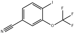 4-IODO-3-(TRIFLUOROMETHOXY)BENZONITRILE Struktur