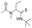 N-(1-[(TERT-BUTYLAMINO)CARBONOTHIOYL]PROPYL)-N-METHYLACETAMIDE Struktur