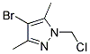 4-BROMO-1-CHLOROMETHYL-3,5-DIMETHYL-1H-PYRAZOLE Struktur