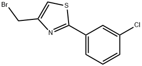 4-BROMOMETHYL-2-(3-CHLORO-PHENYL)-THIAZOLE Struktur