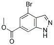 4-BROMO-6-INDAZOLECARBOXYLIC ACID METHYL ESTER Struktur