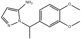 2-[1-(3,4-DIMETHOXY-PHENYL)-ETHYL]-2H-PYRAZOL-3-YLAMINE Struktur