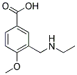 3-[(ETHYLAMINO)METHYL]-4-METHOXYBENZOIC ACID Struktur