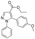 5-(4-METHOXYPHENYL)-1-PHENYL-1H-PYRAZOLE-4-CARBOXYLICA CID ETHYL ESTER Struktur