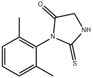 3-(2,6-DIMETHYLPHENYL)-2-MERCAPTO-3,5-DIHYDRO-4H-IMIDAZOL-4-ONE Struktur