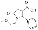 1-(2-METHOXYETHYL)-5-OXO-2-PHENYL-3-PYRROLIDINECARBOXYLIC ACID Struktur