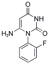 6-AMINO-1-(2-FLUOROPHENYL)PYRIMIDINE-2,4(1H,3H)-DIONE Struktur