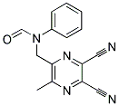 (5,6-DICYANO-3-METHYL-2-PYRAZINYL)METHYL(PHENYL)FORMAMIDE Struktur