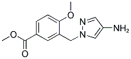 3-(4-AMINO-PYRAZOL-1-YLMETHYL)-4-METHOXY-BENZOIC ACID METHYL ESTER Struktur