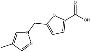 5-[(4-METHYL-1H-PYRAZOL-1-YL)METHYL]-2-FUROIC ACID Struktur