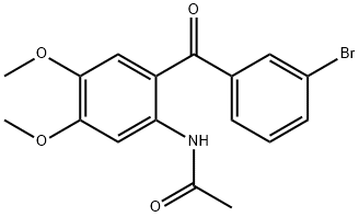 N-[2-(3-BROMO-BENZOYL)-4,5-DIMETHOXY-PHENYL]-ACETAMIDE Struktur