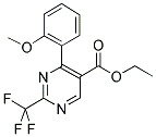 ETHYL-2-TRIFLUOROMETHYL-4-(2-METHOXYPHENYL)-5-PYRIMIDINE CARBOXYLATE Struktur