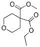 TETRAHYDRO-PYRAN-4,4-DICARBOXYLIC ACID ETHYL ESTER METHYL ESTER Struktur