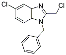 1-BENZYL-5-CHLORO-2-(CHLOROMETHYL)-1H-BENZIMIDAZOLE Struktur