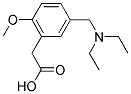 (5-[(DIETHYLAMINO)METHYL]-2-METHOXYPHENYL)ACETIC ACID Struktur