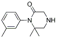 6,6-DIMETHYL-1-(3-METHYLPHENYL)PIPERAZIN-2-ONE Struktur