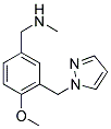 [4-METHOXY-3-(1H-PYRAZOL-1-YLMETHYL)BENZYL]METHYLAMINE Struktur