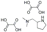 N,N-DIMETHYL(2-PYRROLIDINYL)METHANAMINE DIETHANEDIOATE Struktur