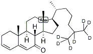 CHOLESTA-3,5-DIENE-7-ONE-25,26,26,26,27,27,27-D7 Struktur