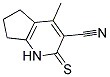 4-METHYL-2-THIOXO-2,5,6,7-TETRAHYDRO-1H-CYCLOPENTA[B]PYRIDINE-3-CARBONITRILE Struktur