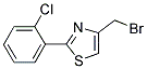 4-BROMOMETHYL-2-(2-CHLORO-PHENYL)-THIAZOLE Struktur