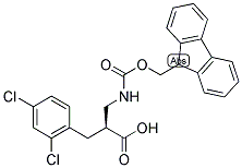 (S)-3-(2,4-DICHLORO-PHENYL)-2-[(9H-FLUOREN-9-YLMETHOXYCARBONYLAMINO)-METHYL]-PROPIONIC ACID Struktur