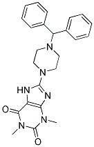 8-(4-BENZHYDRYLPIPERAZIN-1-YL)-1,3-DIMETHYL-3,7-DIHYDRO-1H-PURINE-2,6-DIONE