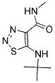 5-(TERT-BUTYLAMINO)-N-METHYL-1,2,3-THIADIAZOLE-4-CARBOXAMIDE Struktur