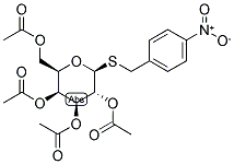 4-NITROBENZYL 2,3,4,6-TETRA-O-ACETYL-1-THIO-BETA-D-GALACTOPRYRANOSIDE Struktur