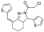 2-CHLORO-1-(3-THIOPHEN-2-YL-7-THIOPHEN-2-YLMETHYLENE-3,3A,4,5,6,7-HEXAHYDRO-INDAZOL-2-YL)-ETHANONE Struktur