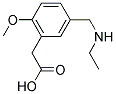 (5-[(ETHYLAMINO)METHYL]-2-METHOXYPHENYL)ACETIC ACID Struktur